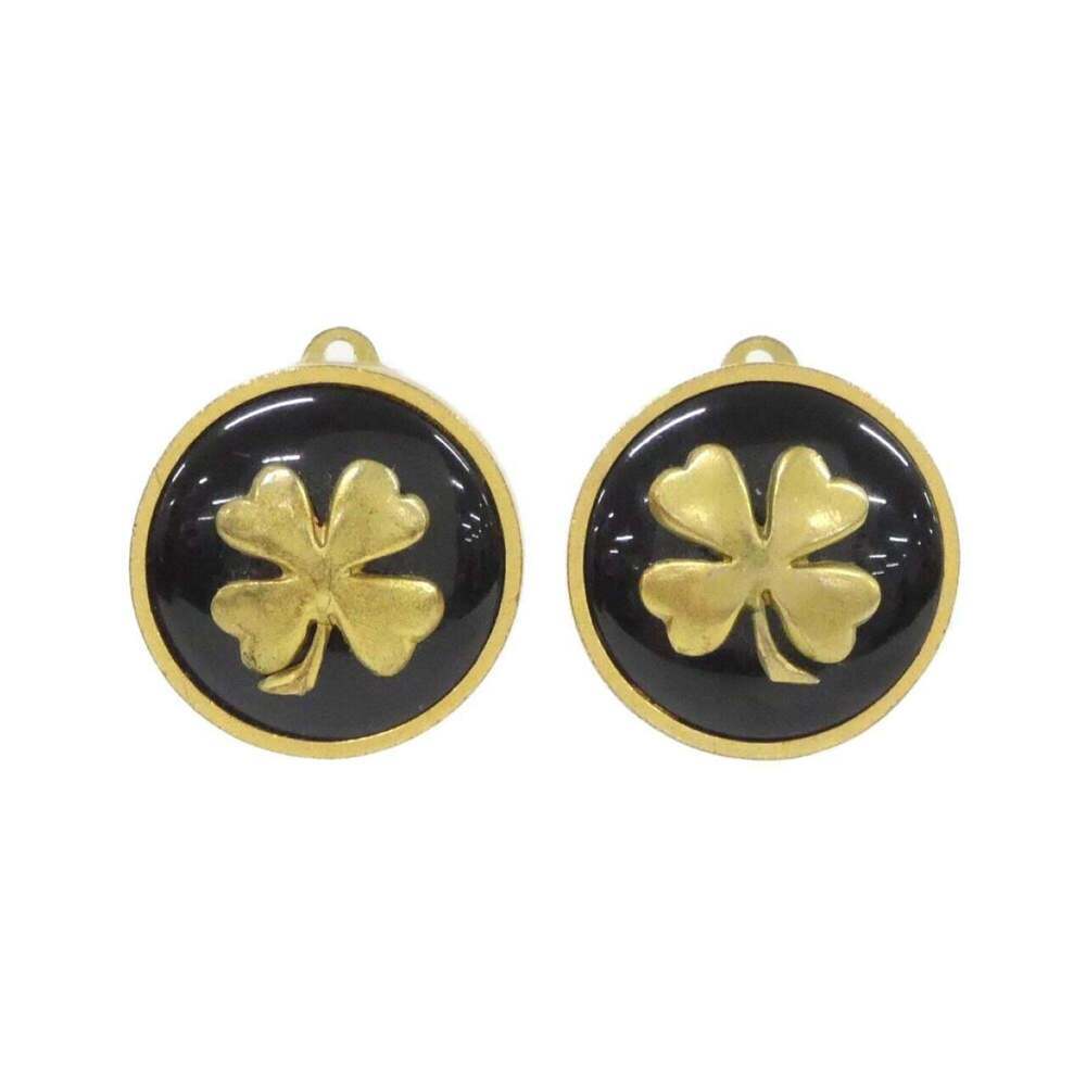 CHANEL Black Earrings